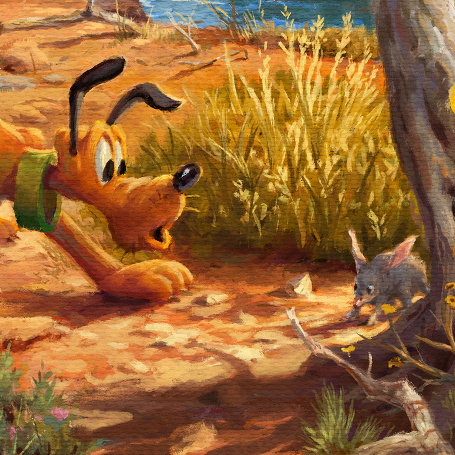 Plluto finds a creatures - Closeup