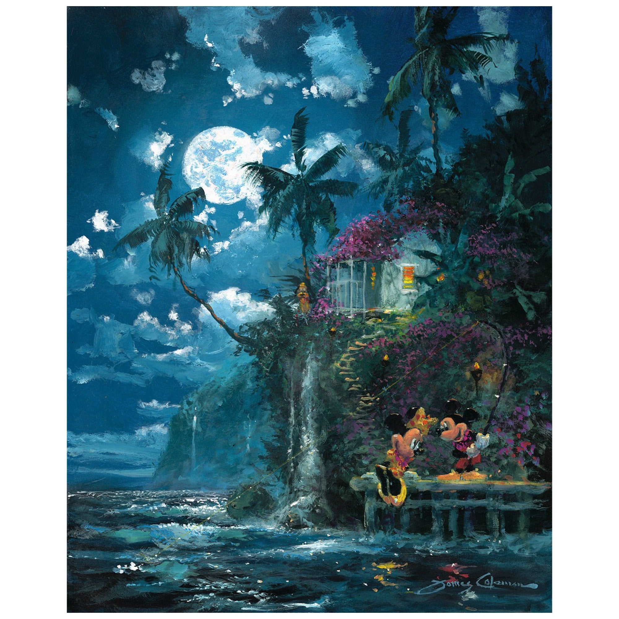 Night Fishin in Paradise by James Coleman Minnie is impressed with Mickey&