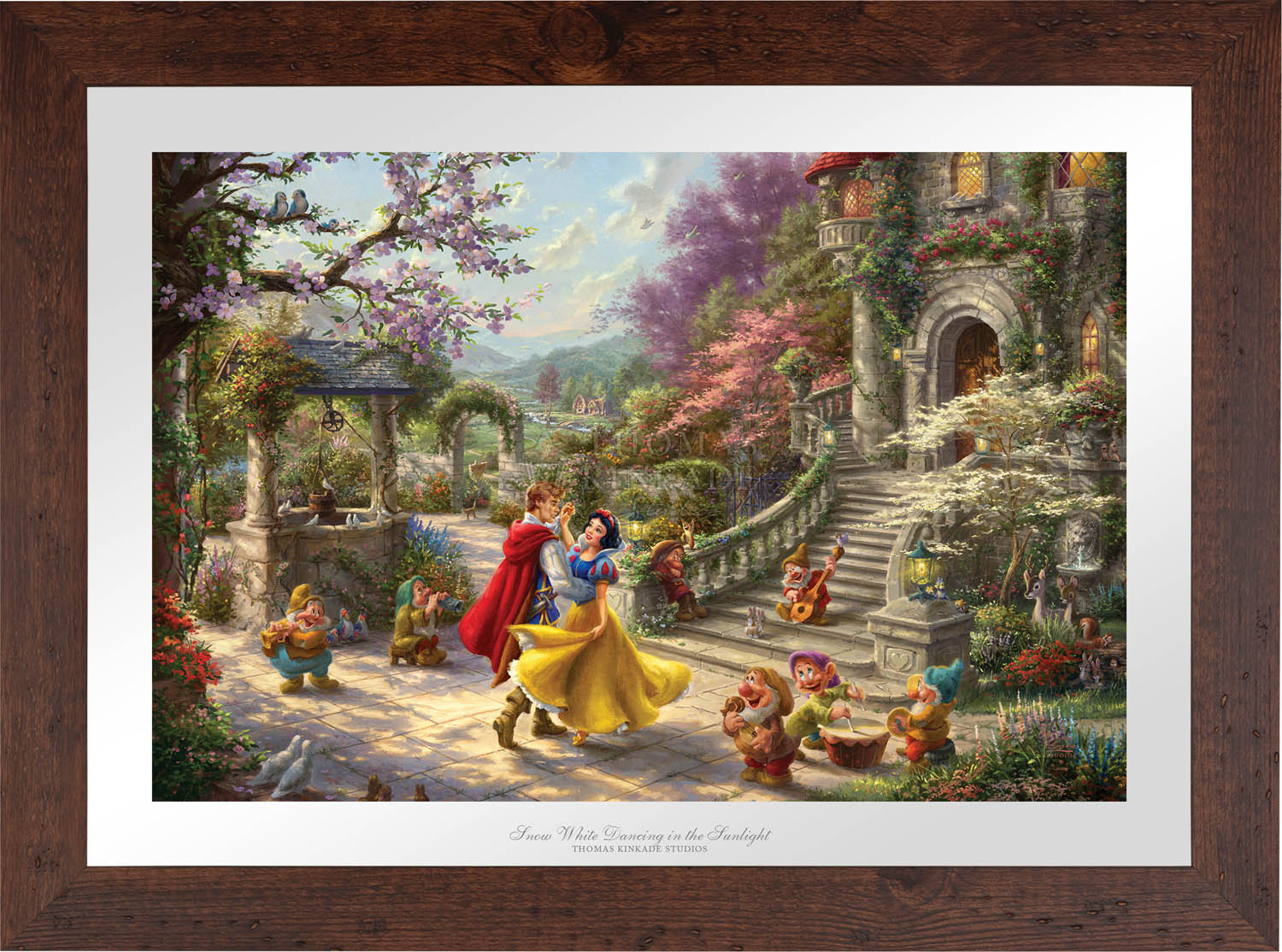 Thomas Kinkade Disney buy Puzzle/Minnie & Mickey Painter of Light & Snow White Danci