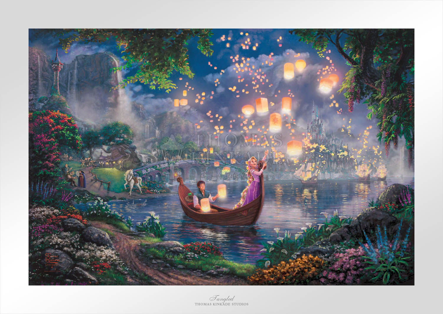 Thomas Kinkade - Lady and The Tramp SN Paper