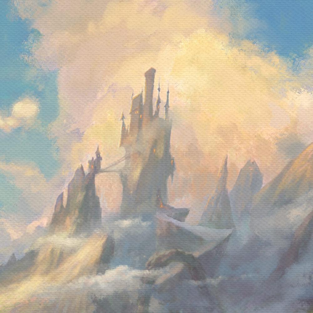 In the far distance is Maleficent’s eerie castle within the Forbidden Mountain - closeup