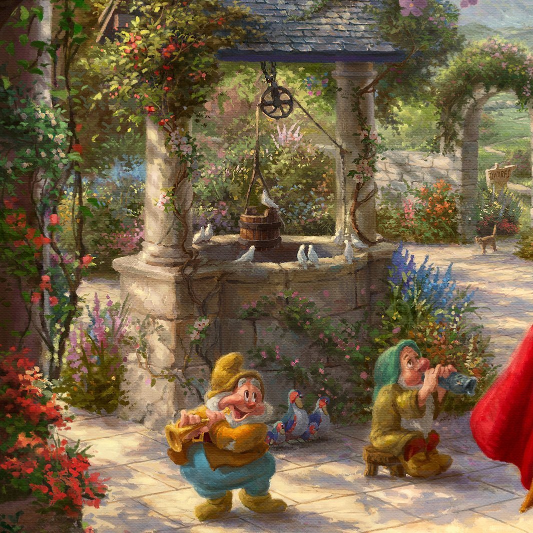 The dwarfs create the music - closeup