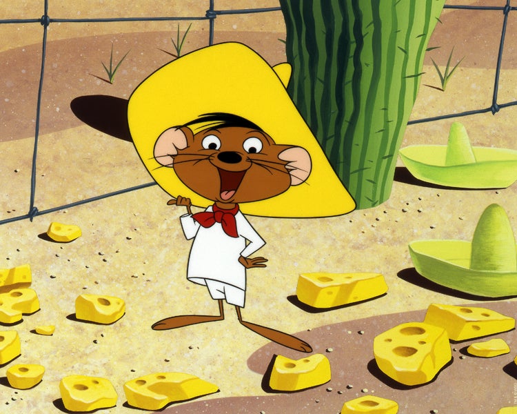 Warner Bros BUGS BUNNY SHOW Animation Drawing SPEEDY GONZALES in NO  BUSINESS LIKE SLOW BUSINESS 1962