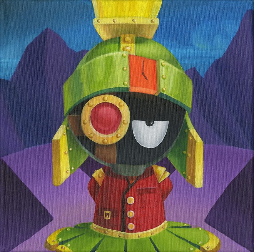 Marvin the Martian dressed in full steampunk fashion. Canvas