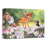 The Joy a Flowers Brings by Michelle St. Laurent.  Bambi and his friends Trumper and Flower play in a wooden area covered with flowers. 