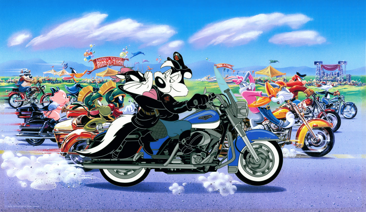 The Ride: Harley Davidson - Looney Tunes Art By Warner Bros 