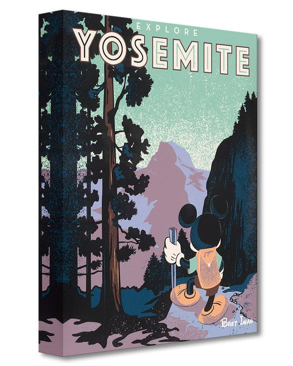 Yosemite by Bret Iwan. Mickey, taking a stroll through Yosemite Park.