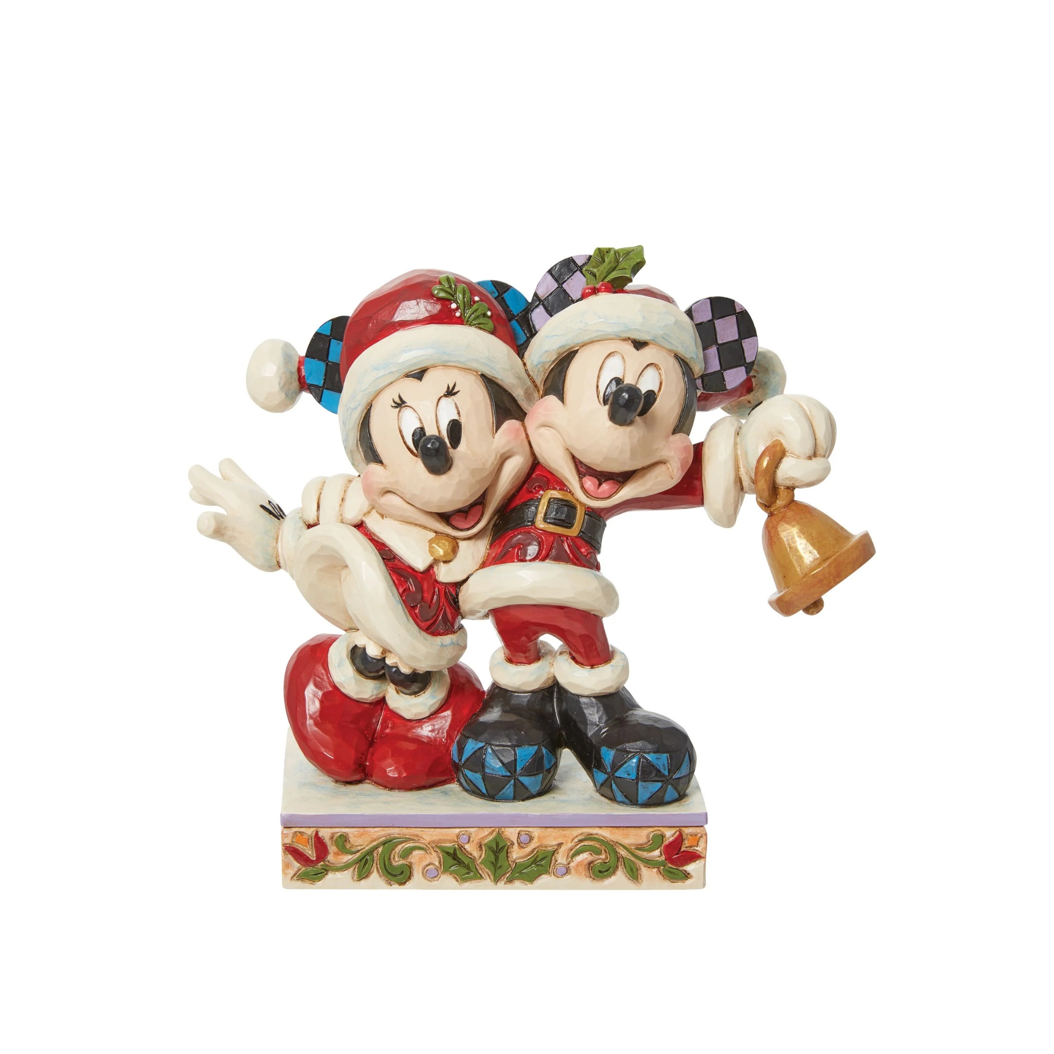 Mickey and Minnie Santas