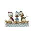  Huey, Dewey, and Louie! Dressed in signature red, green, and blue outfits. Front View