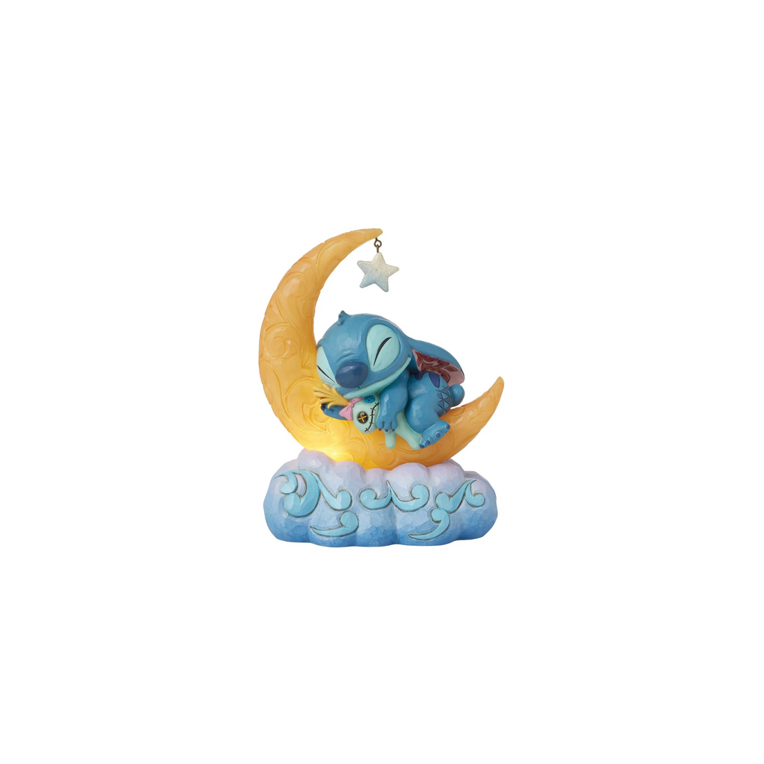 Stitch sleeping under the moon