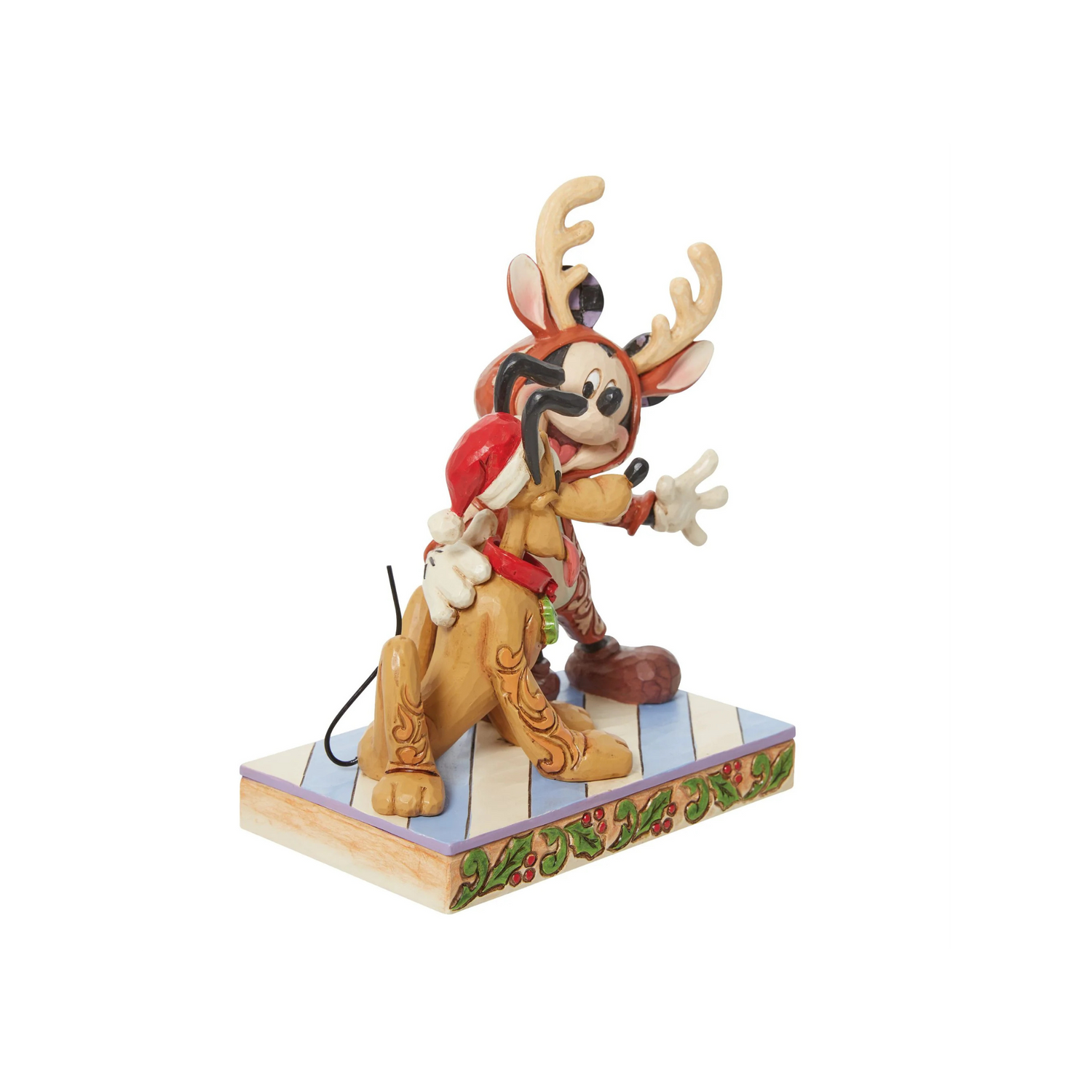 Mickey Reindeer with Pluto Santa