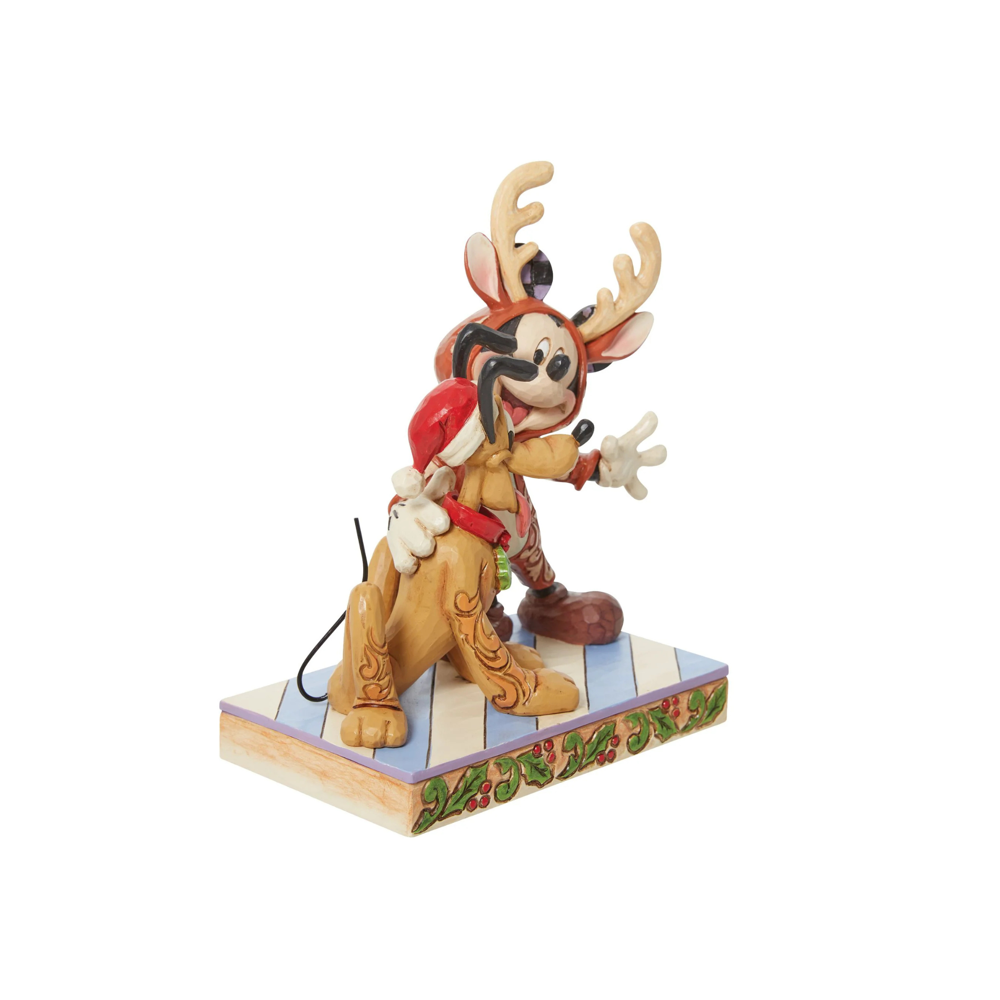 Mickey Reindeer with Pluto Santa