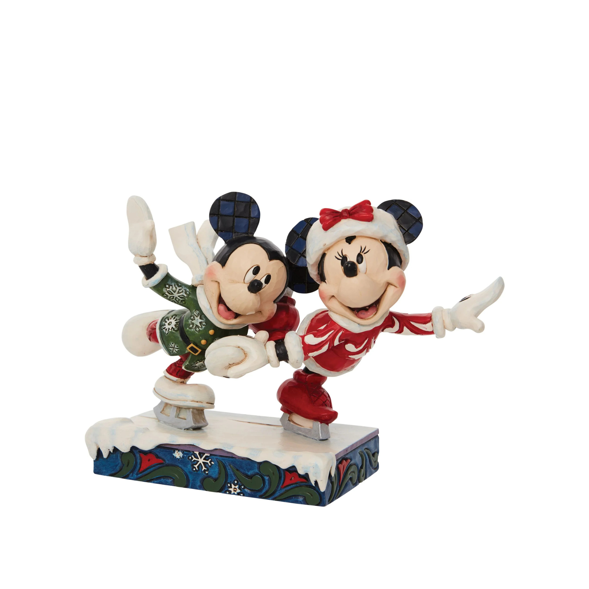 Minnie and Mickey Ice Skating by Jim Shore – Disney Art On Main Street