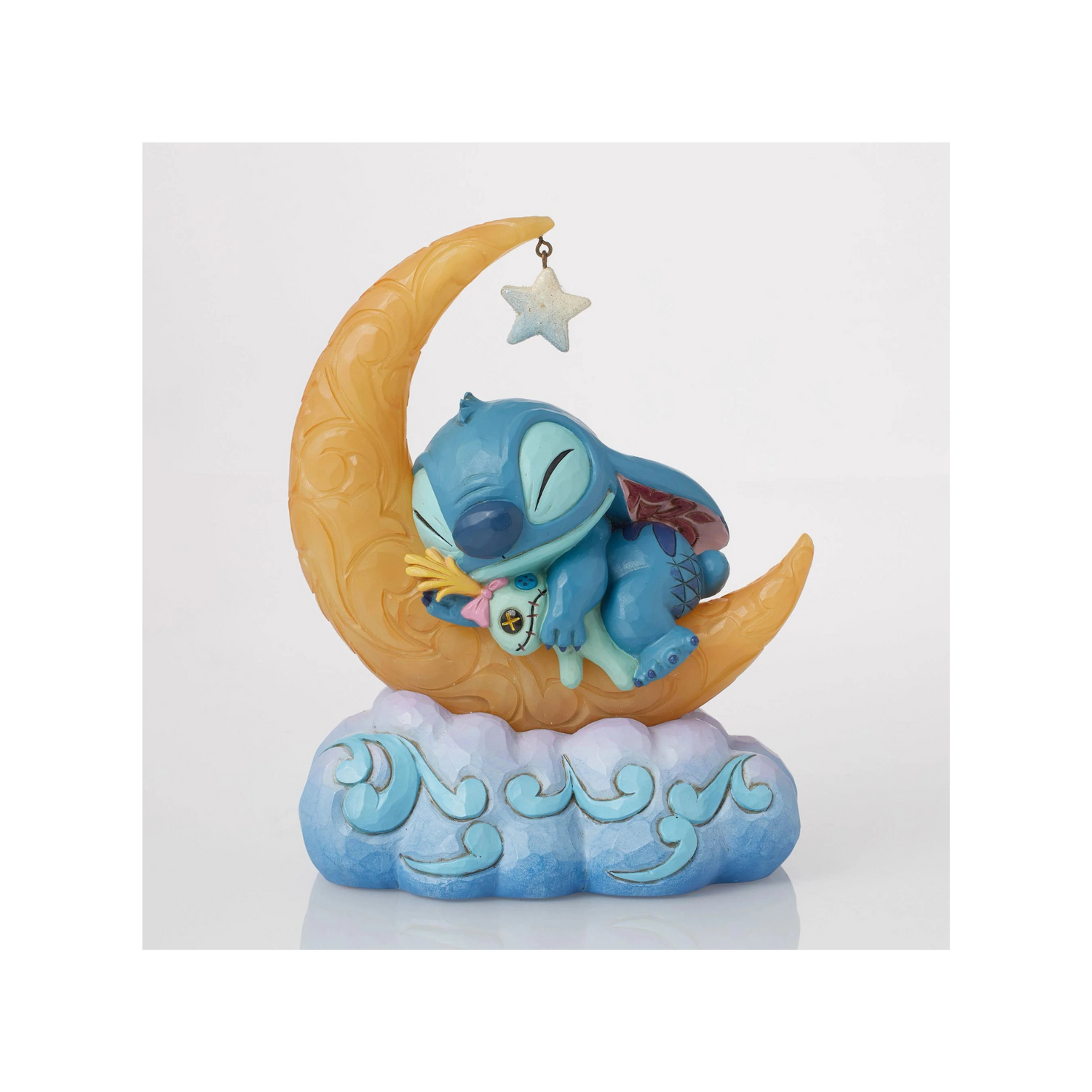 Stitch and Scrump on LED Moon