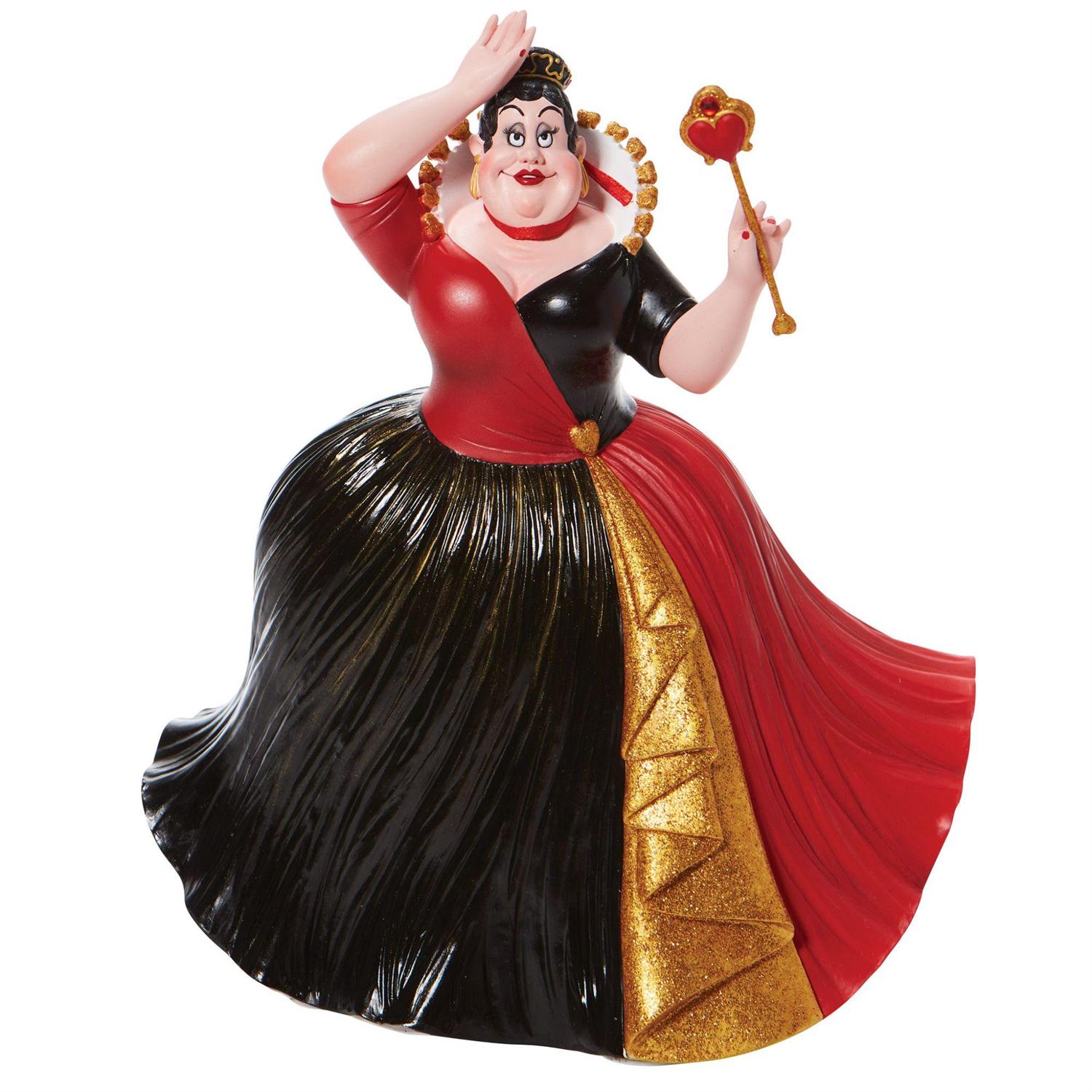 Queen of Hearts in her red and black gown