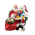 Donald Duck sitting on Santa&