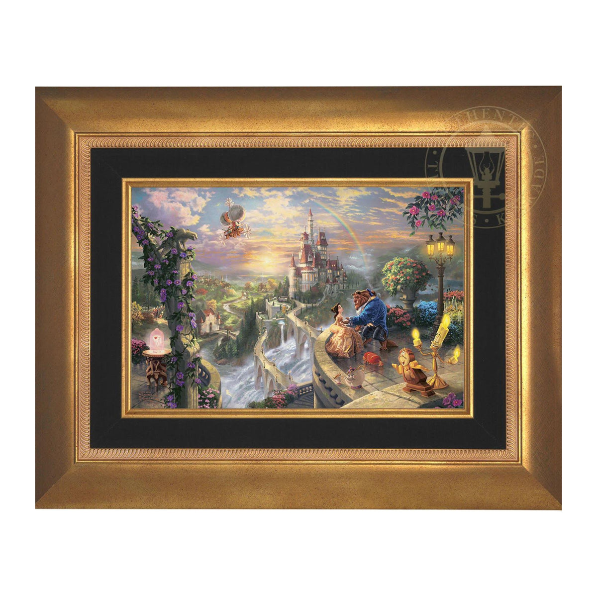 Disney Beauty and the Beast Falling in Love - Thomas Kinkade Studios ...