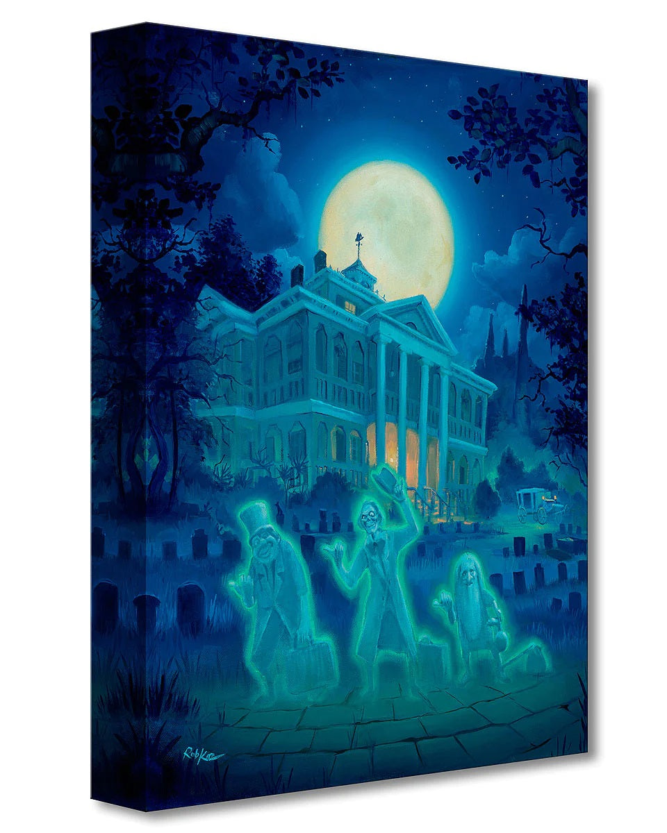 Haunted Mansion's three ghostly residents - Gallery Wrapped Canvas