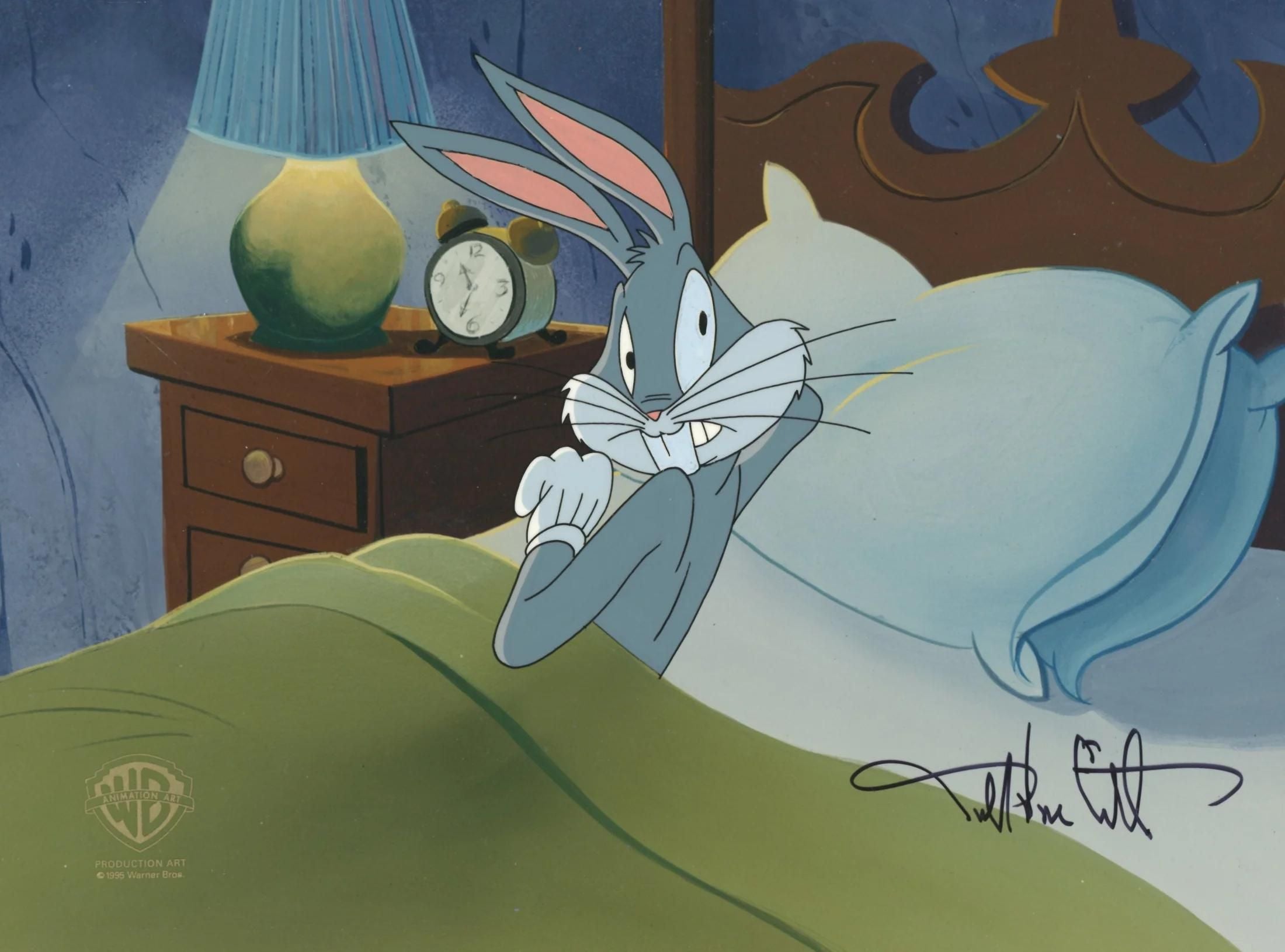 Bugs Bunny in bed