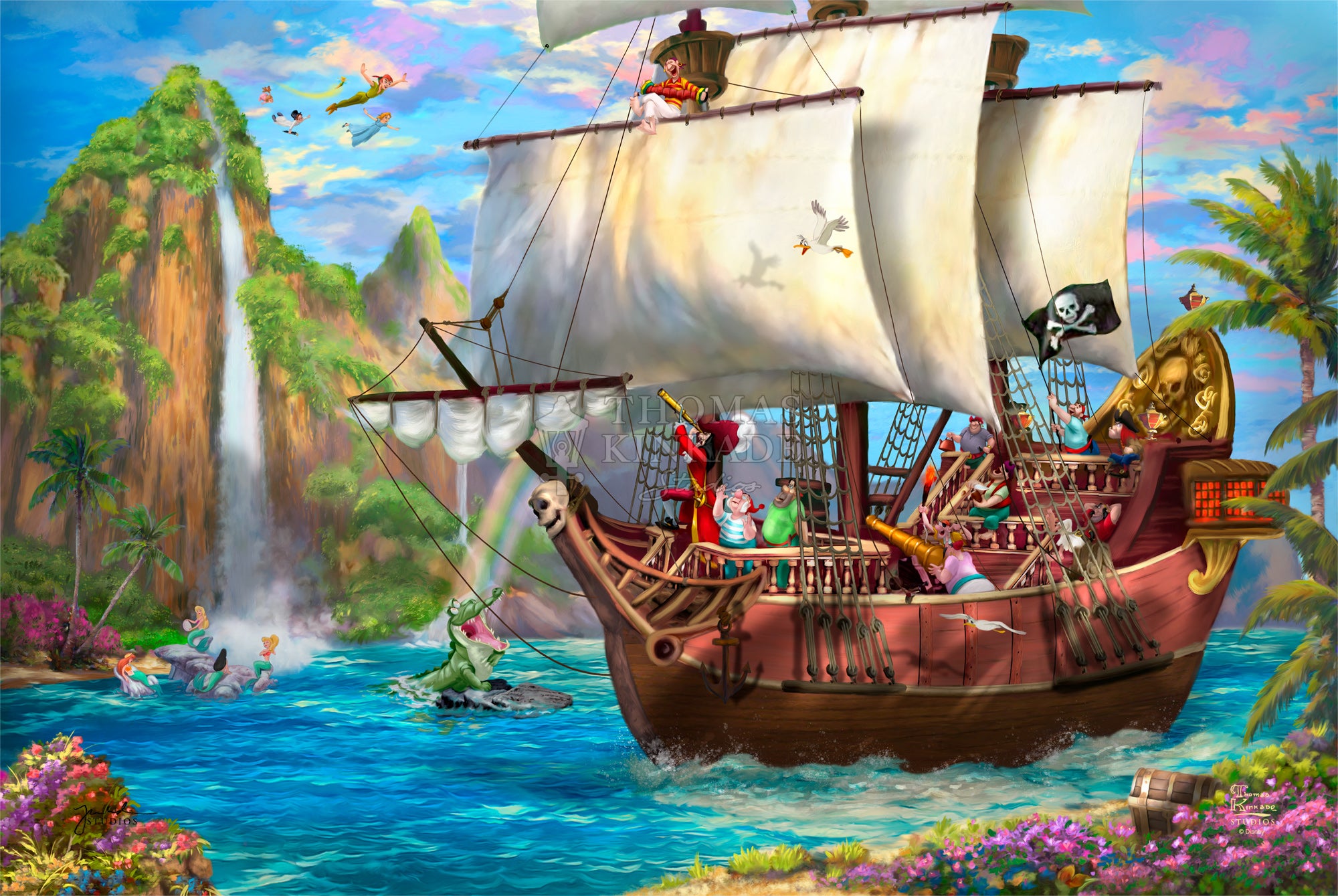 Disney - Captain Hook's Never Land Voyage by Thomas Kinkade