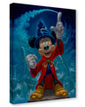 Sorcerer Mickey Casting a spell - Gallery Wrapped Canvas