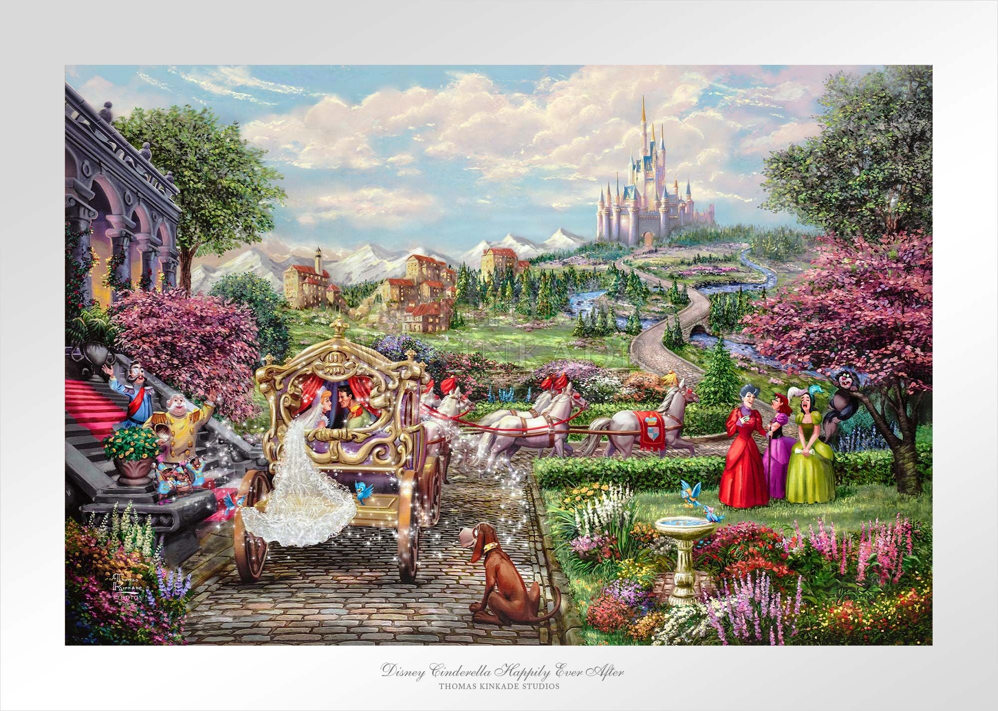 The Kingdom celebrates Cinderella and Prince Charming's true love unit. - Unframed