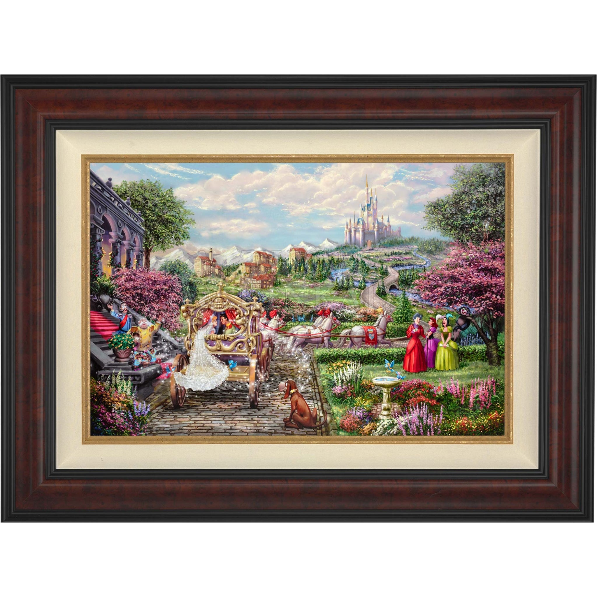 Disney Cinderella Thomas Kinkade Gallery fashion Wrap