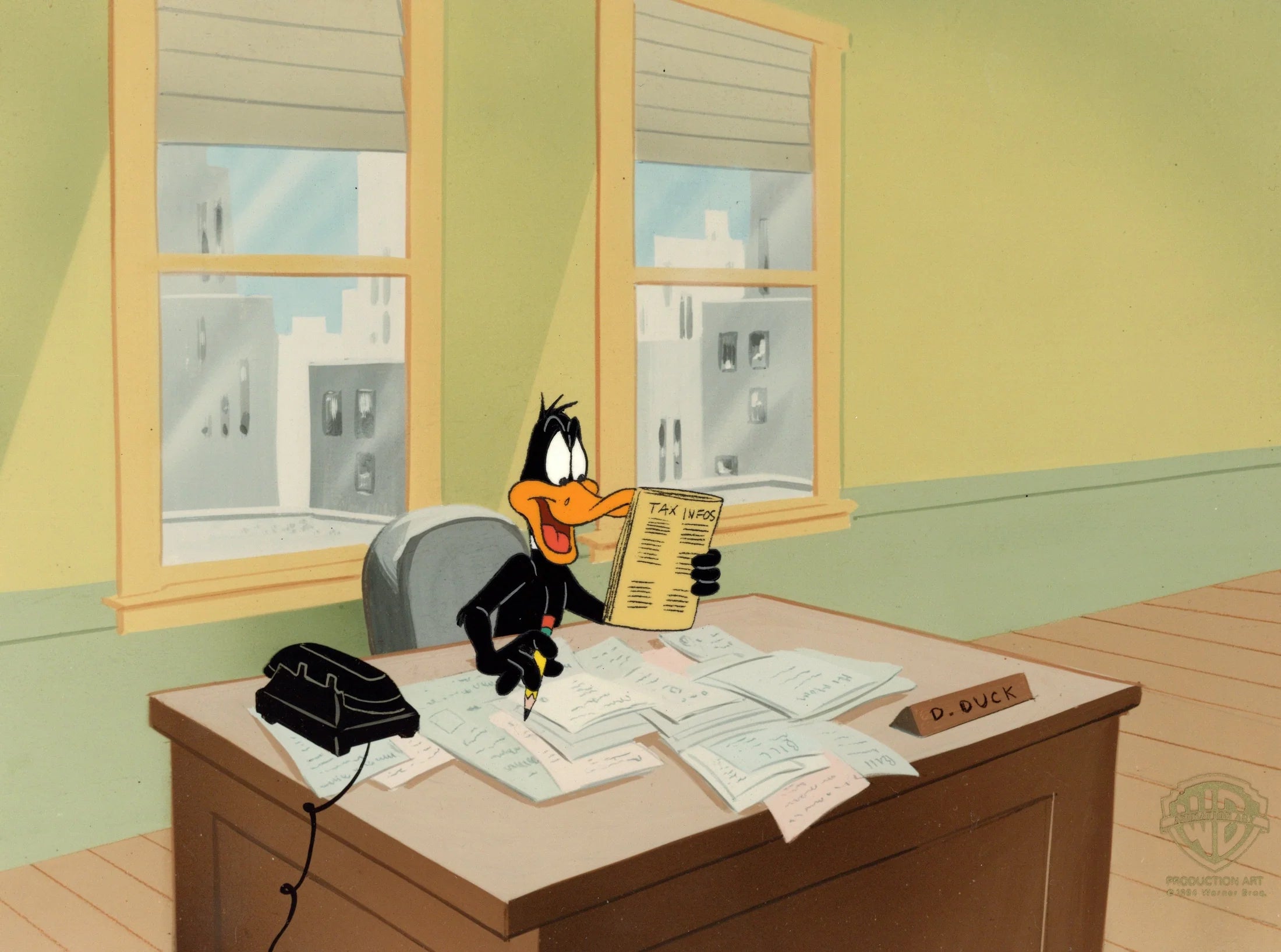 Daffy Duck Orignal Production Cel IFA8421