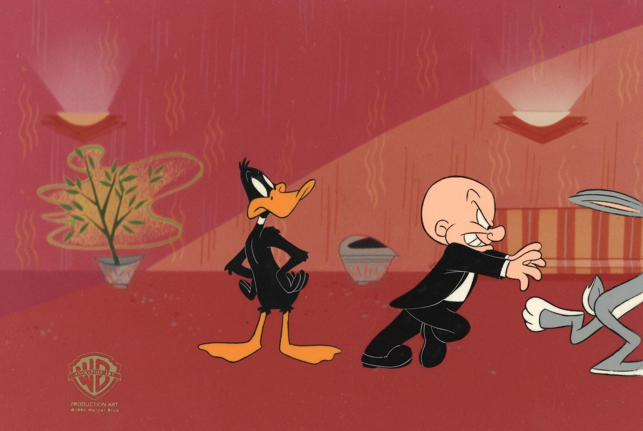 Daffy Duck, Elmer Fudd, Bugs Bunny Original Production Cel IFA9444