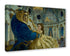 Canvas print of a scene with a character in a blue outfit and another in a yellow dress in an ornate room.