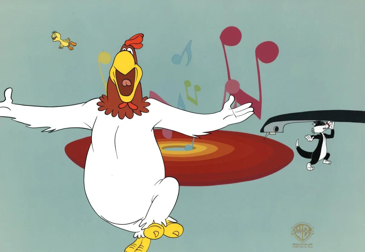 Foghorn Leghorn, Sylvester, Tweety Original Production Cel IFA8540