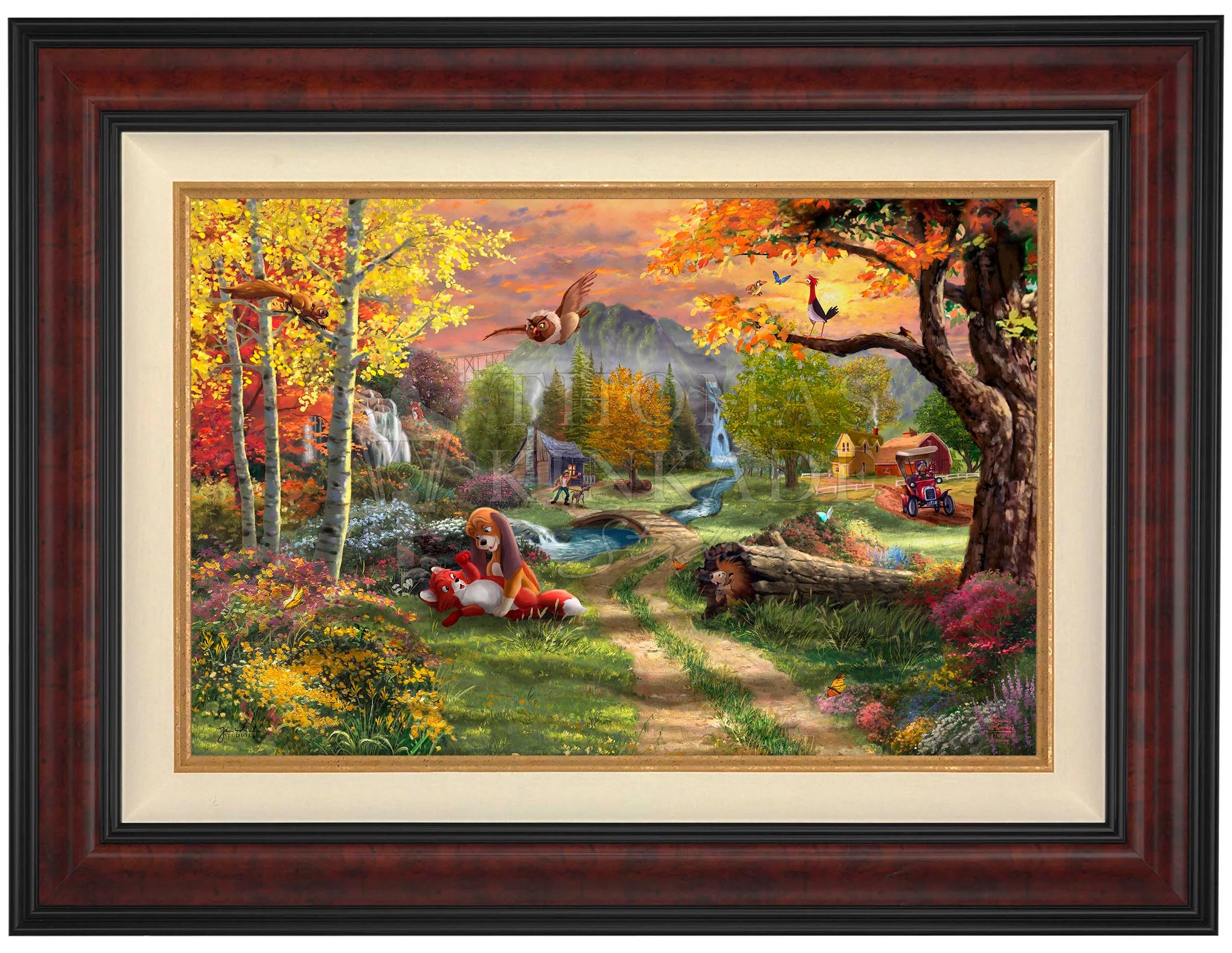 Disney Fox and the Hound - Limited Edition by Thomas Kinkade