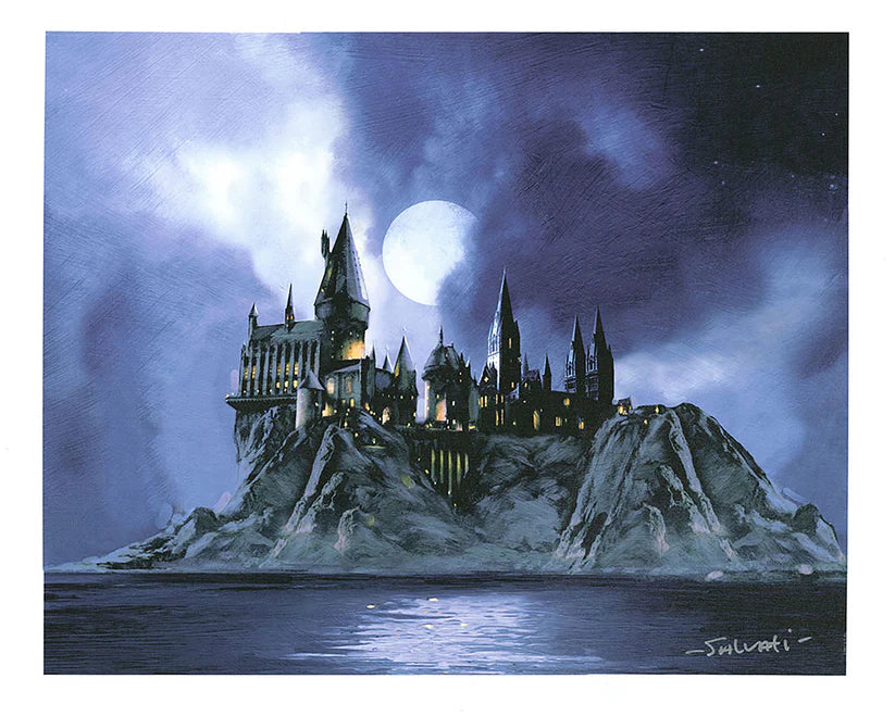 Full Moon at Hogwarts - Canvas