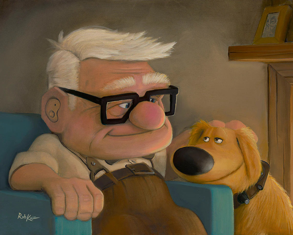 Disney Fine Art featuring Good Boy Doug by artist Rob Kaz.