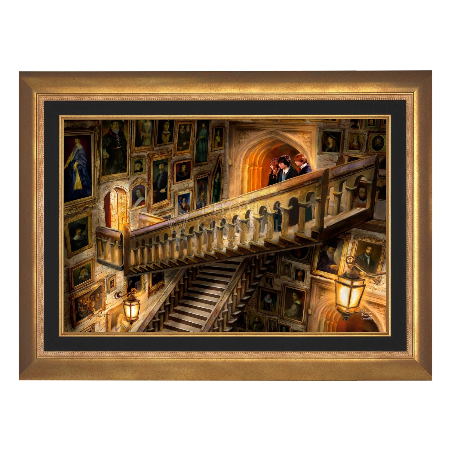 Harry Potter - Grand Staircase - Aurora Gold Frame