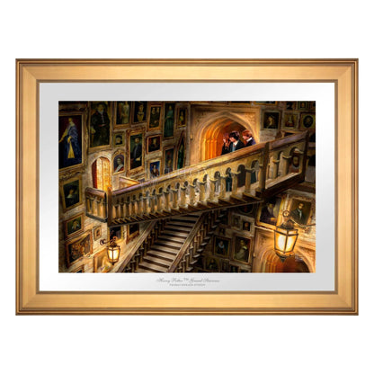 Harry Potter - Grand Staircase Gallery Gold Frame