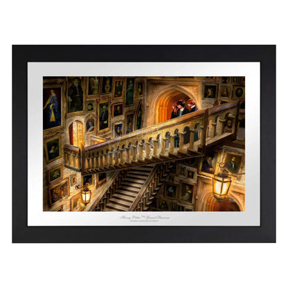 Harry Potter - Grand Staircase - Satin Black Frame