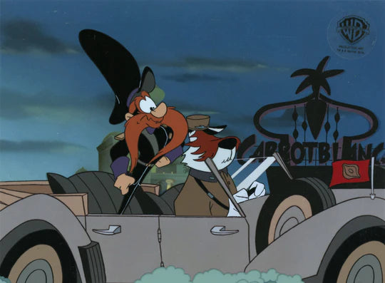 Carrotblanca Original Production Cel: Yosemite Sam | Sam Sheepdog
