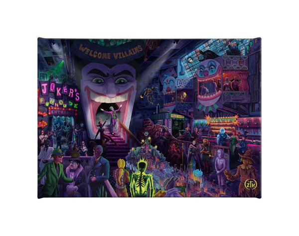 The Joker's Ball By Zac Kinkade - Gallery Wrapped Canvas – Disney