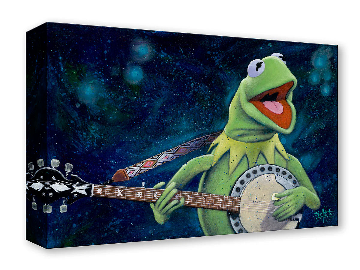 Kermit and His Banjo by Stephen Fishwick - Treasure on Canvas – Disney ...