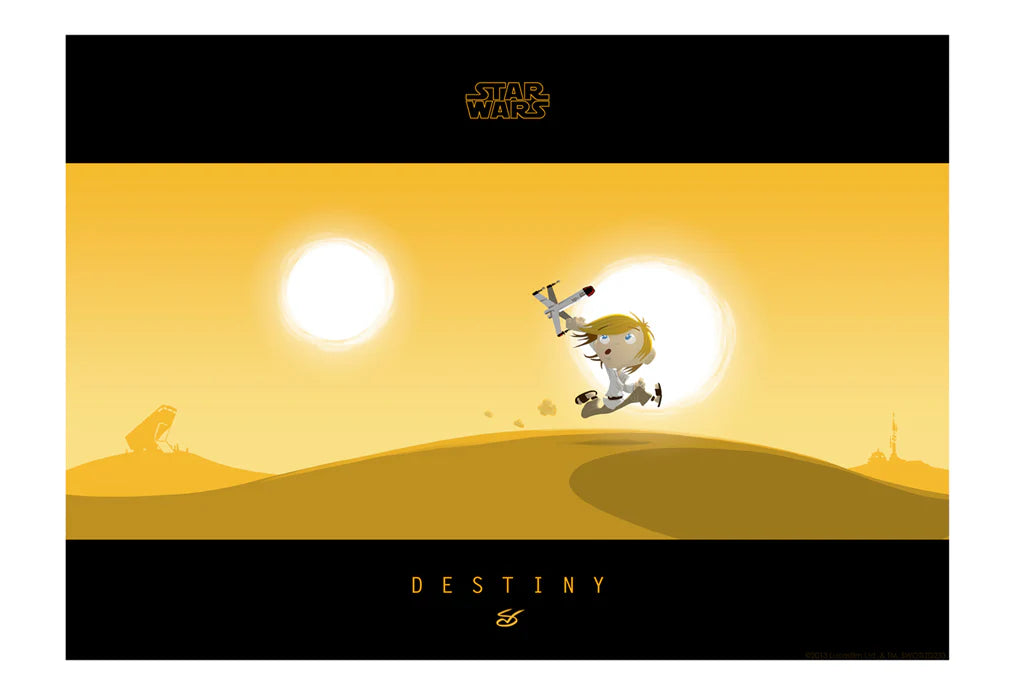 Little Luke's Destiny By Nick Scurfield | Star Wars Art – Disney Art On ...