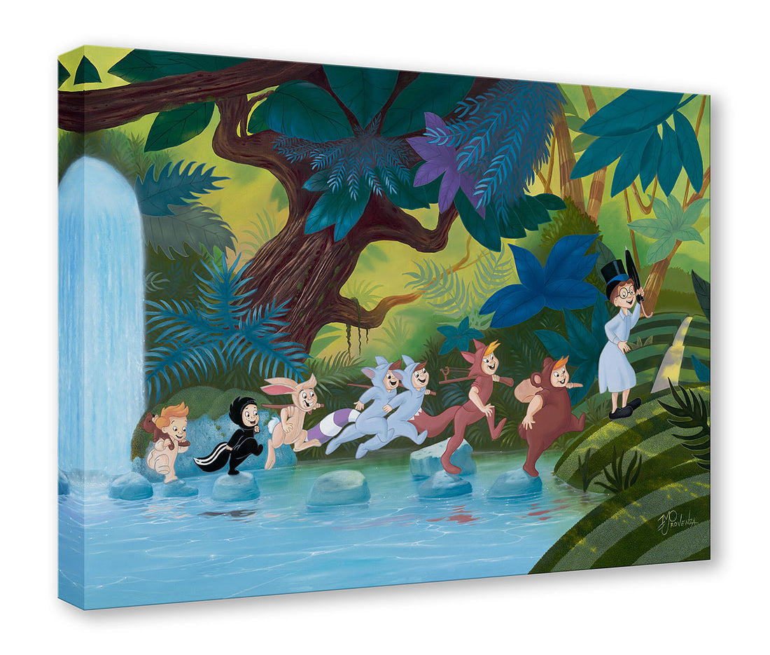 Peter Pan leads the lost boys - inspired by Walt Disney Studios&