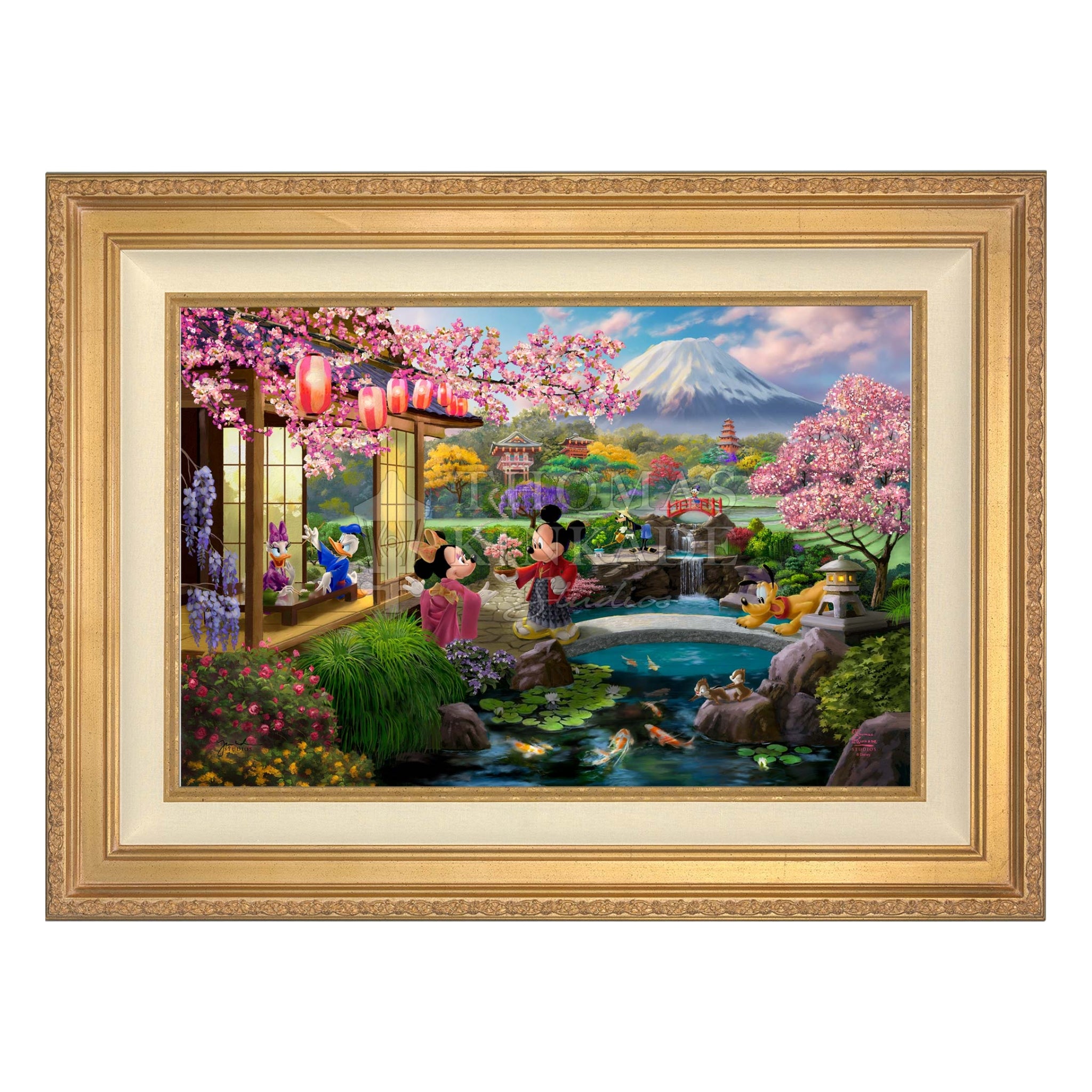 Disney Mickey and Minnie in Japan- Jewel Edition By Thomas Kinkade Studios  – Disney Art On Main Street