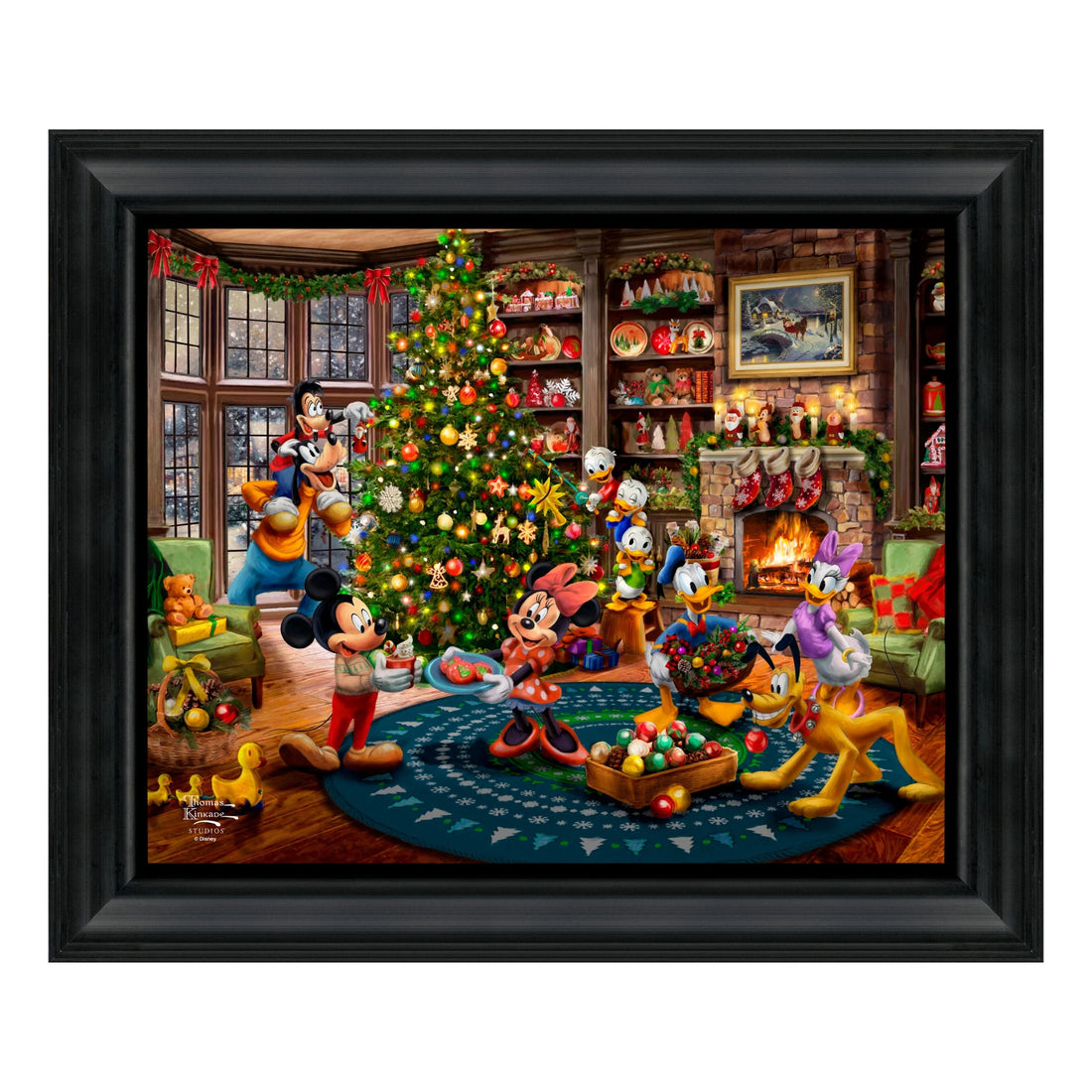 Mickey and Minnie Trimming the Tree