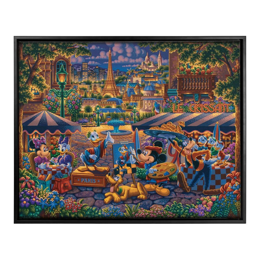 Mickey and Friends Painting in Paris