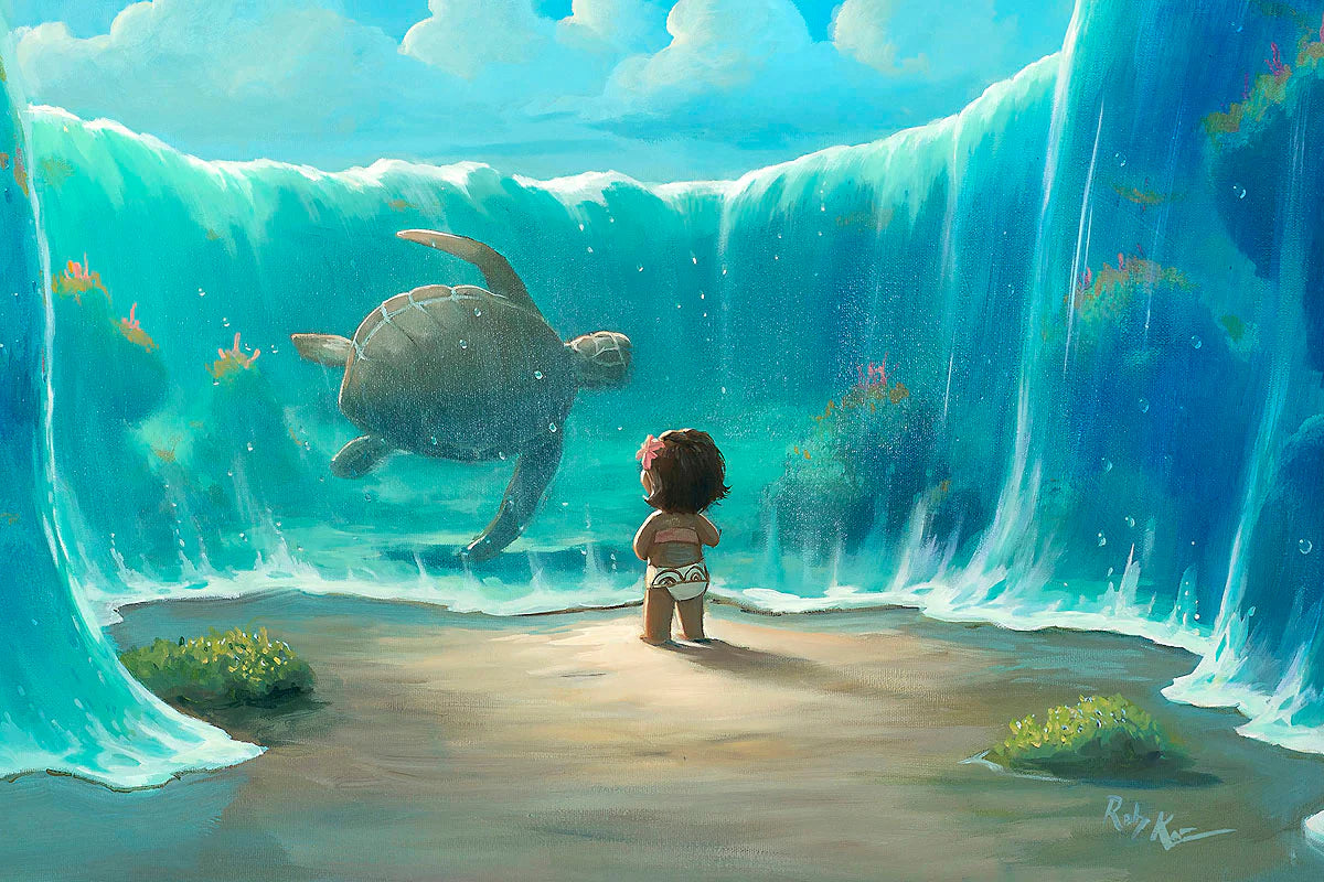 Moana's New Friend - Premiere Treasure on Canvas