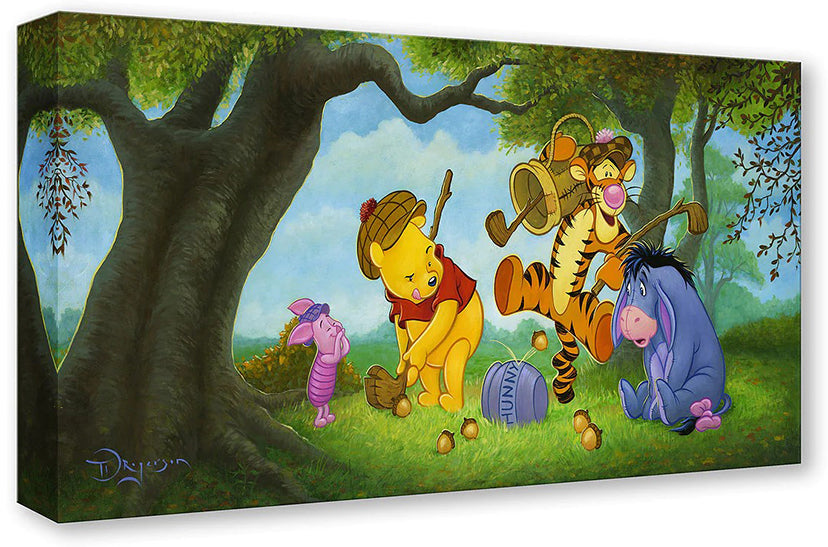 Artwork inspired by Walt Disney's animated classic film characters - Winnie the Pooh, Piglet , Tigger and Eeyore.