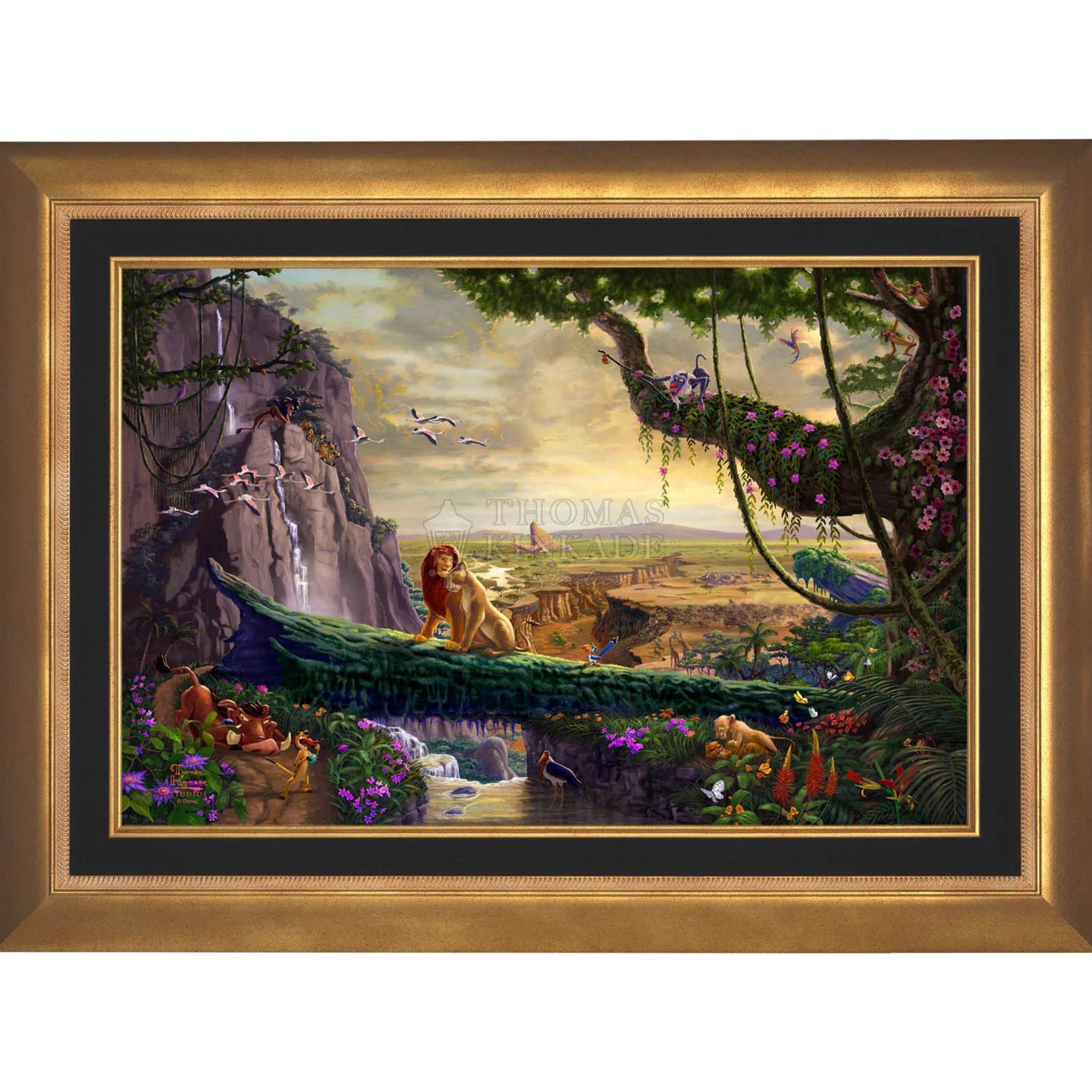 Disney The Lion King - Return to Pride Rock - Thomas Kinkade Studios ...