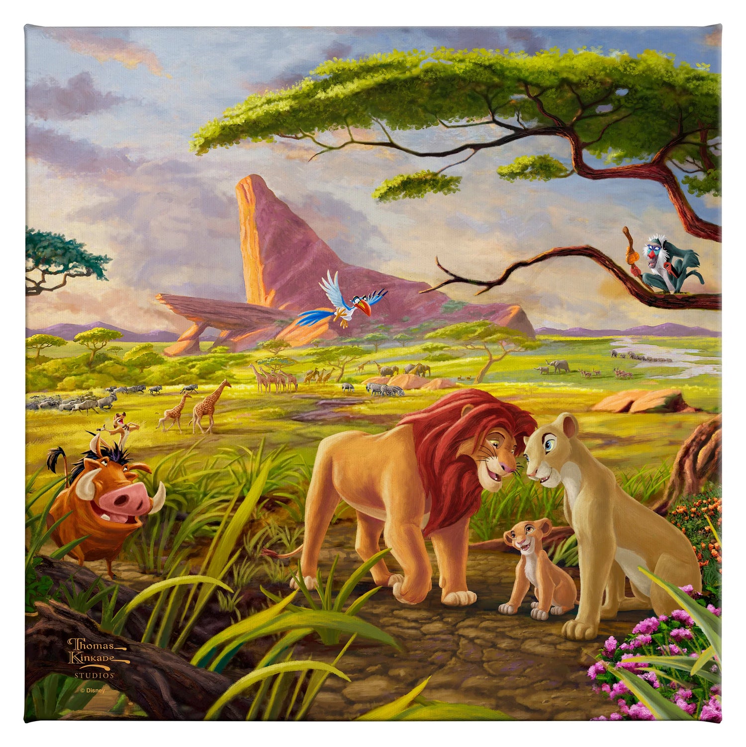 Disney - The Lion King Remember Who You Are By Thomas Kinkade Studios ...