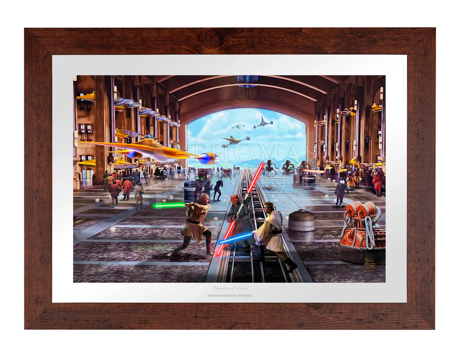 Liberation of Naboo by Thomas Kinkade Studios - Star Wars Art Liberation of Naboo by Thomas Kinkade Studios - Star Wars Art